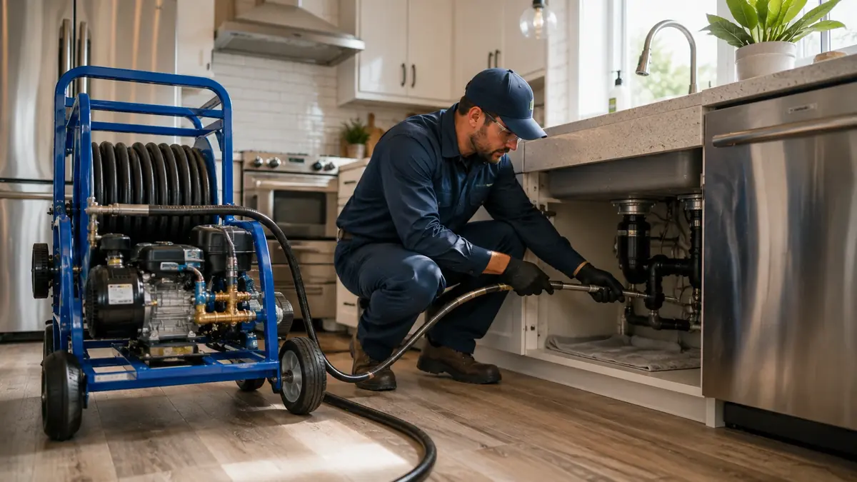 Kitchen Drain Hydro Jetting in Chico