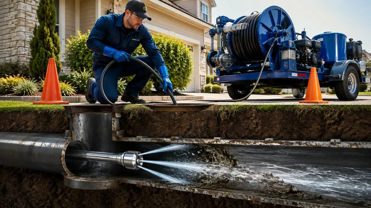Main Sewer Line Hydro Jet Cleaning in Chico