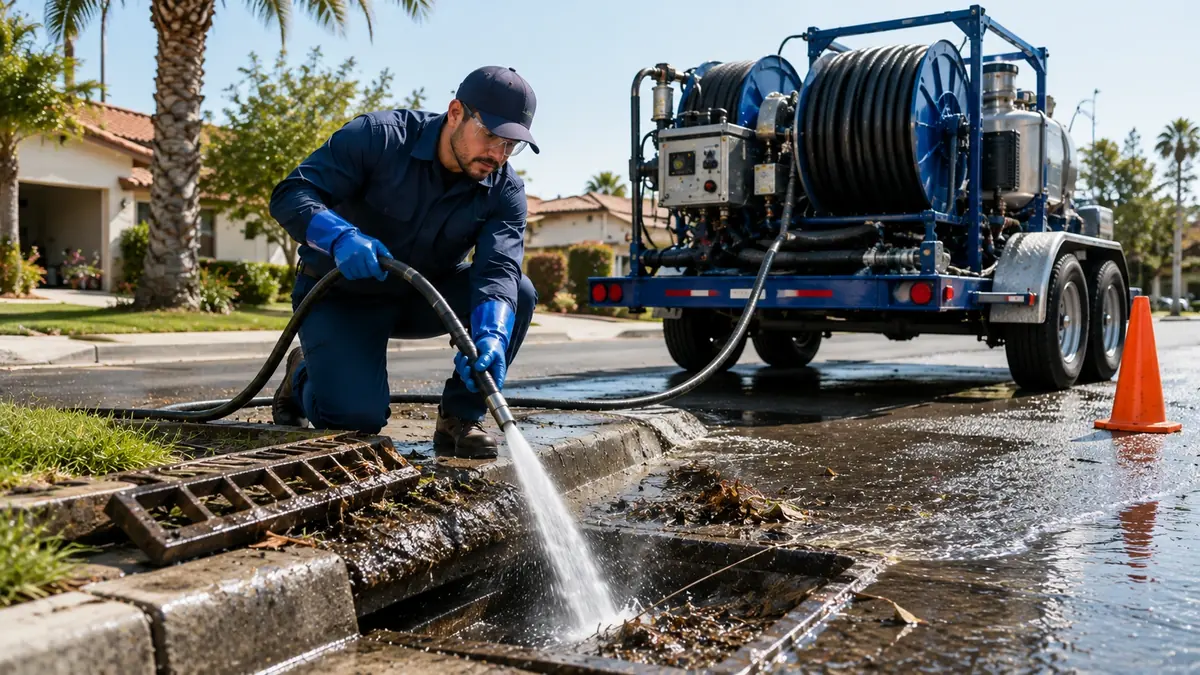 Storm Drain Hydro Jet Cleaning in Chico